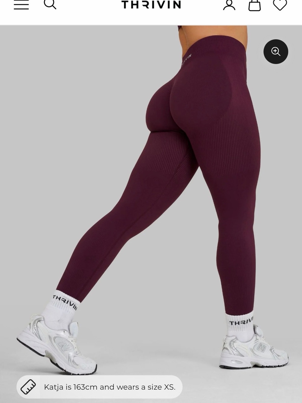 THRIVIN Sculpting High-Rise Leggings - Plum